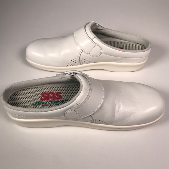 SAS Women’s 7 S Mule Clogs White Great Condition - Picture 3 of 7